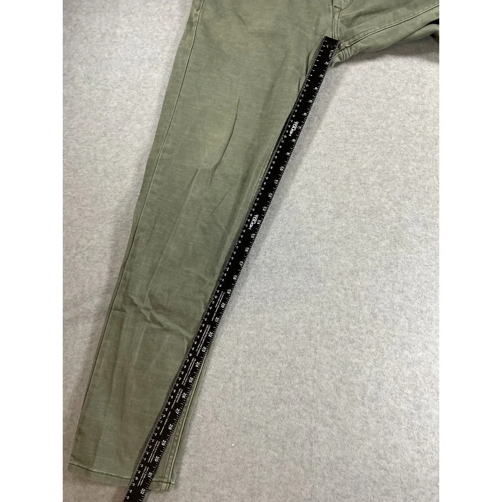 Poison Jeans Berlin Slim Leg Low Rise Olive Green Denim Jeans Mens Size 38 1759